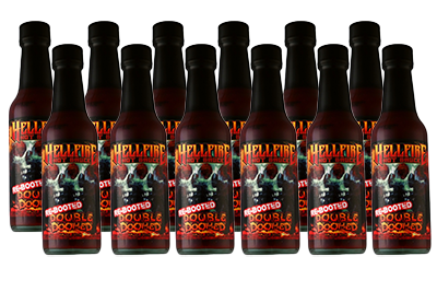 NEW! Double Doomed Rebooted! Hot Sauce Extreme Heat! Hellfire's Hottest Sauce! - Save 20% on a 12-Pack - Hellfire Hot Sauce