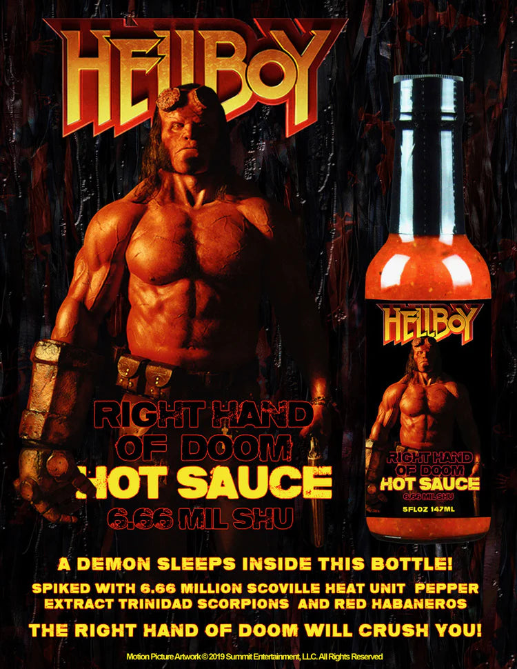 Hellboy Right Hand of Doom Hot Sauce