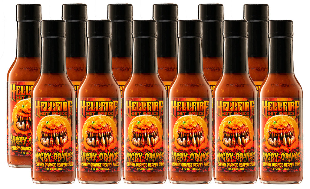 Angry Orange 12 Pack Case - Angry Orange 12 Pack Case - Hellfire Hot Sauce