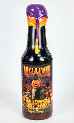 2022 Hellfire Halloween Hell Limited Edition Resin Bottles - 2022 Hellfire Halloween Hell Limited Edition Resin Bottles - Hellfire Hot Sauce