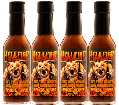 NEW! Apricot Reaper - Not Your Mama's BBQ Hot Sauce (4 Pack) - NEW! Apricot Reaper - Not Your Mama's BBQ Hot Sauce (4 Pack) - Hellfire Hot Sauce