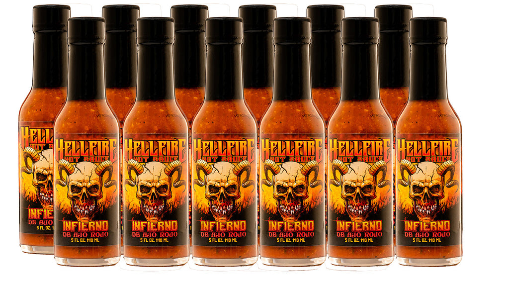 NEW! Infierno De Ajo Rojo - Red Garlic Spicy Ketchup (12 Pack) - NEW! Infierno De Ajo Rojo - Red Garlic Spicy Ketchup (12 Pack) - Hellfire Hot Sauce
