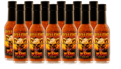 NEW! Infierno De Ajo Rojo - Red Garlic Spicy Ketchup (12 Pack) - NEW! Infierno De Ajo Rojo - Red Garlic Spicy Ketchup (12 Pack) - Hellfire Hot Sauce