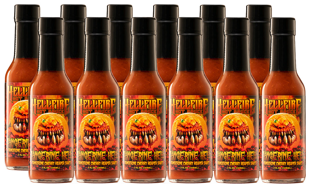 Hellfire Hot Sauce Tangerine Hell Hot Sauce - Save 20% on a 12-Pack - Hellfire Hot Sauce