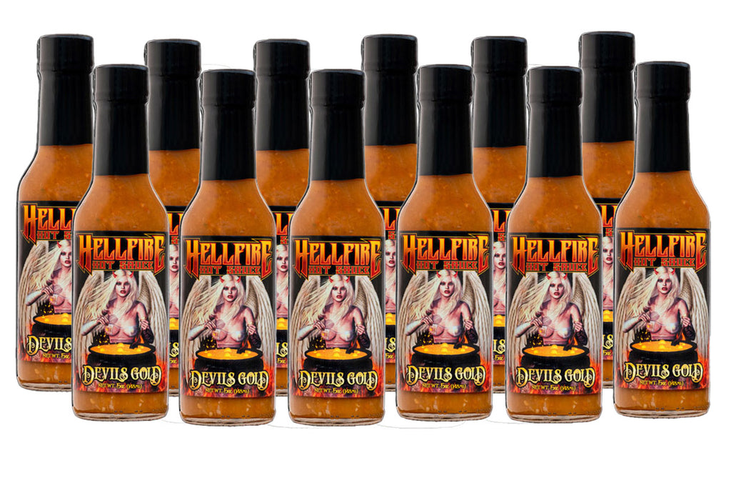 Devils Gold 12 Pack Case - Devils Gold 12 Pack Case - Hellfire Hot Sauce