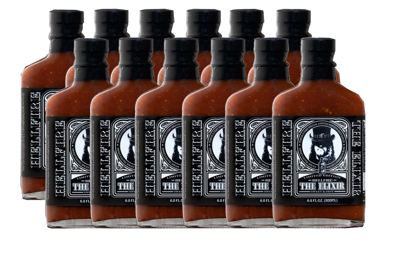 Elixir - The Award Winning Rum Infused Sweet Heat Hot Sauce - Save 20% on a 12-Pack - Hellfire Hot Sauce