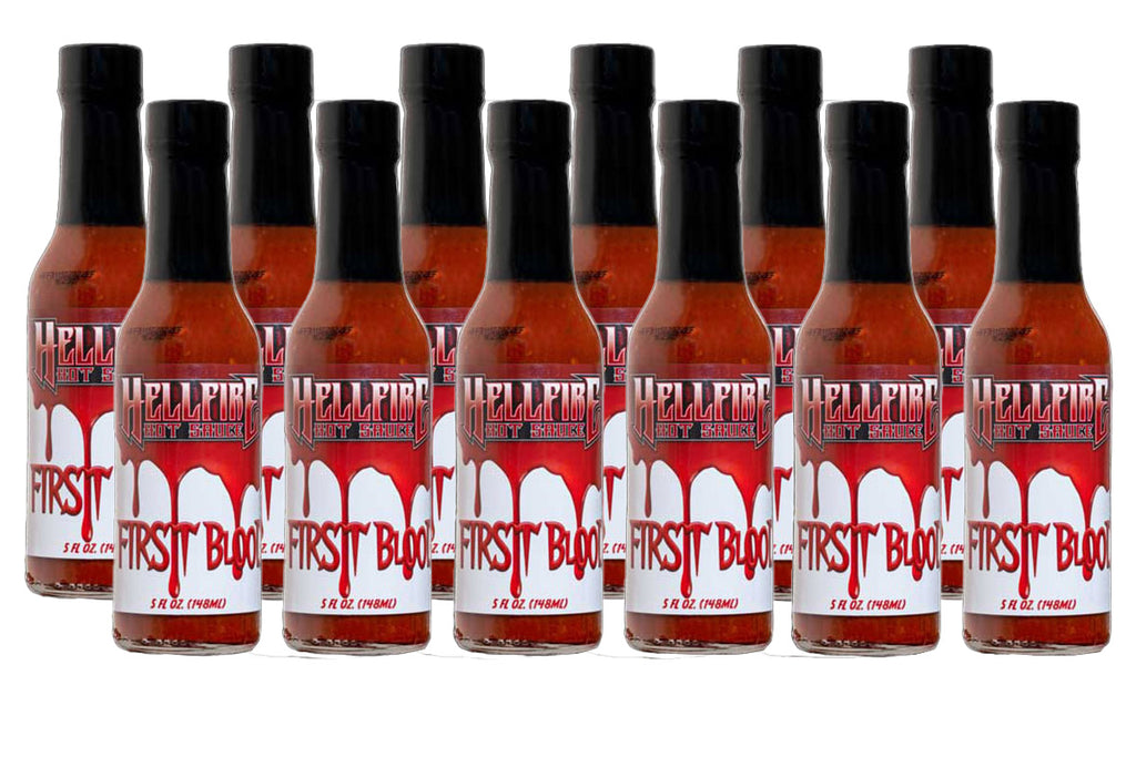 First Blood - Flavorful and Extreme Hot Sauce - Save 20% on a 12-Pack - Hellfire Hot Sauce