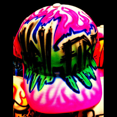 HELLFIRE LIMITED EDITION HAT "GREEN&amp;BLACK GRAFITTI