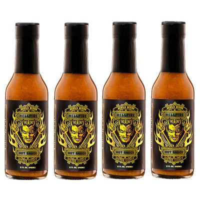 Devil’s Blend Scotch Bonnet Hot Sauce 4 Pack - Devil’s Blend Scotch Bonnet Hot Sauce 4 Pack - Hellfire Hot Sauce