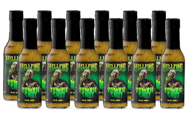 ZOMBIE SNOT -  The World's Best Hot Verde Sauce! - Save 20% on a 12-Pack - Hellfire Hot Sauce